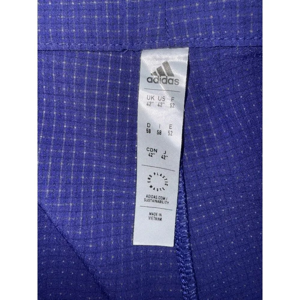 Adidas Men’s Blue Stretch Golf Shorts Size 42 Blue 3 Stripes